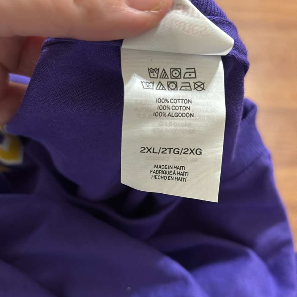 Hanes LSU Collegiate Football Tigers Graphic Tee - Picture 4 of 5